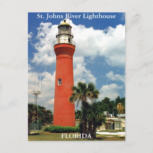 Phare de St. Johns River, Floride Carte postale (Devant)