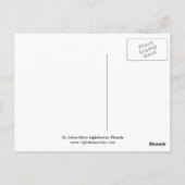 Phare de St. Johns River, Floride Carte postale (Dos)