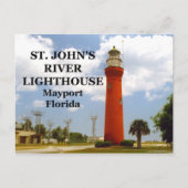 Phare de St. Johns River, Floride Carte postale (Devant)