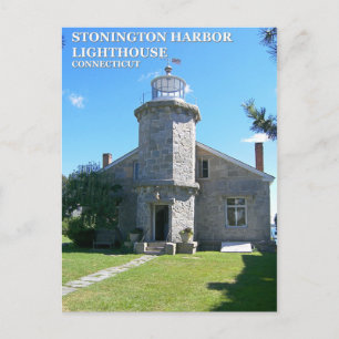 Phare de Stonington Harbour, Connecticut Carte pos
