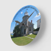 Phare de Stonington Harbour, horloge CT ronde à mu (Angle)