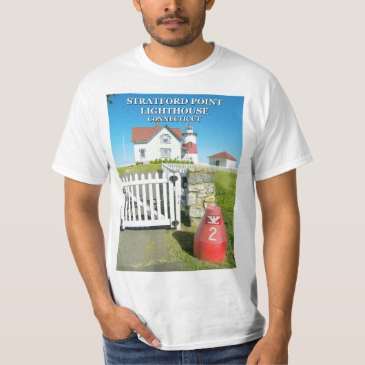 Phare de Stratford Point, Connecticut T-Shirt (Devant)