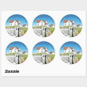 Phare de Stratford Point, Stickers Rond CT (Feuille)