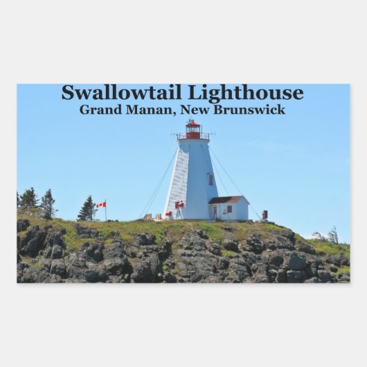 Phare de Swallowtail, Grand Manan, N.B. Stickers (Devant)
