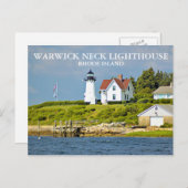Phare de Warwick Neck, Rhode Island Carte postale (Devant / Derrière)