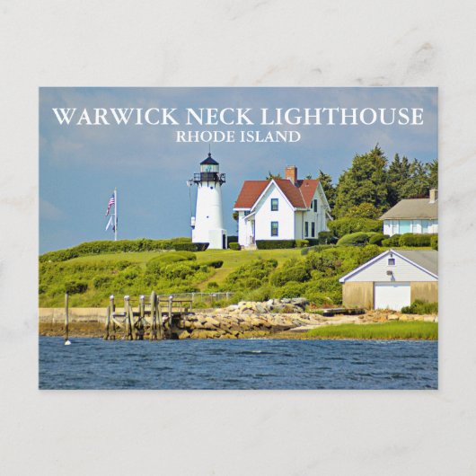 Phare de Warwick Neck, Rhode Island Carte postale (Devant)
