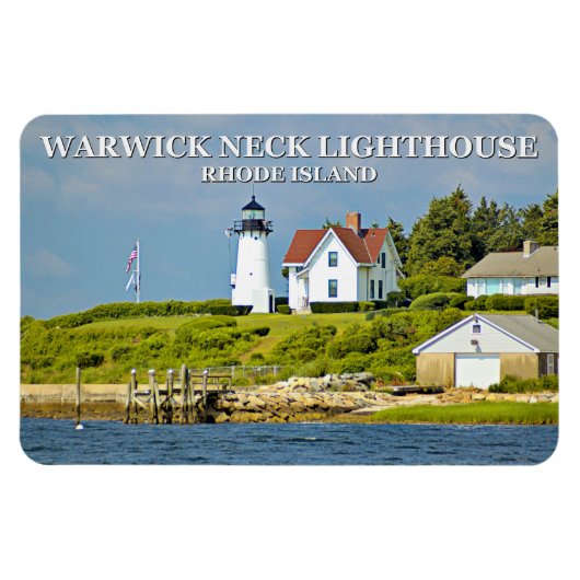 Phare de Warwick Neck, Rhode Island Flexi Magnet (Horizontal)