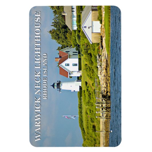 Phare de Warwick Neck, Rhode Island Flexi Magnet (Vertical)