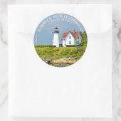 Phare de Warwick Neck, Sticker rond RI (Sac)
