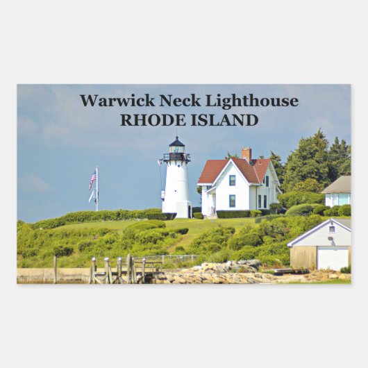 Phare de Warwick Neck, Stickers de Rhode Island (Devant)
