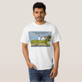 Phare de Warwick Neck, T-shirt de Rhode Island (Devant entier)