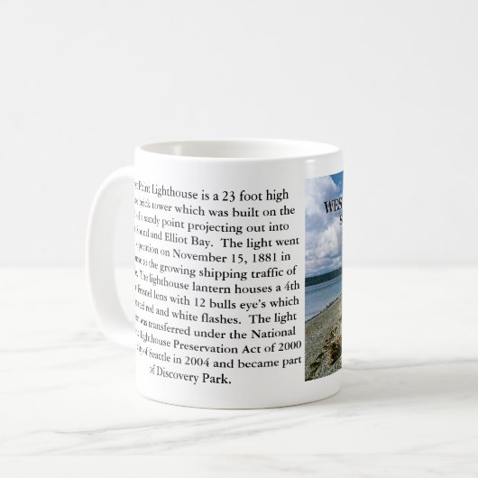 Phare de West Point, Washington Mug (Devant gauche)