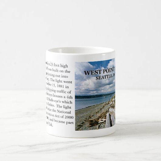 Phare de West Point, Washington Mug (Centre)
