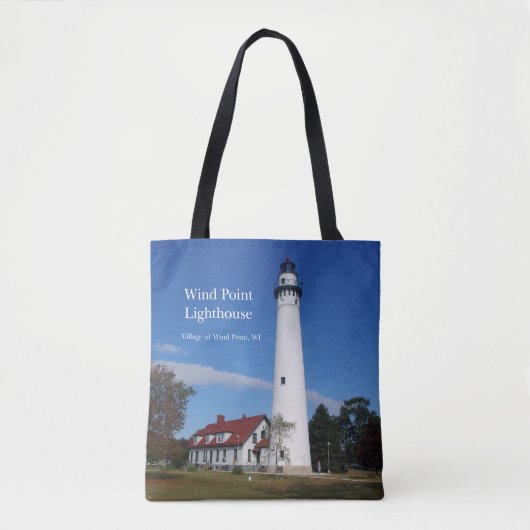 Phare de Wind Point sur tout le sac fourre-tout (Devant)