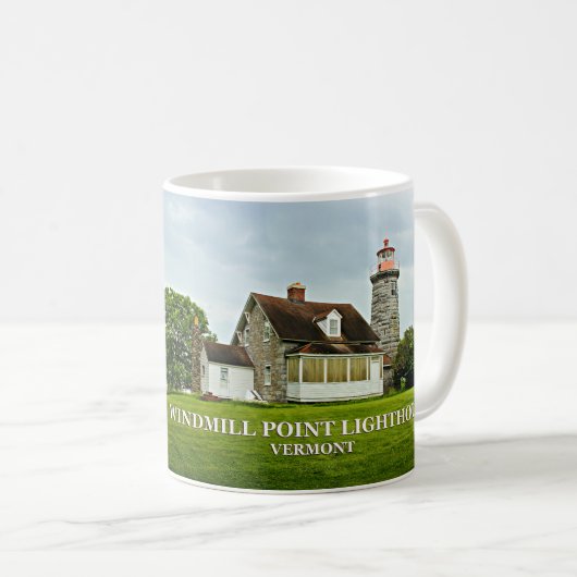 Phare de Windmill Point, Vermont Mug (Devant droit)