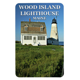 Phare de Wood Island, Maine Flexi Magnet