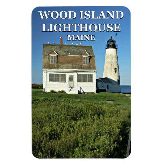 Phare de Wood Island, Maine Flexi Magnet (Vertical)