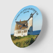 Phare de Wood Island, Maine Horloge ronde (Angle)