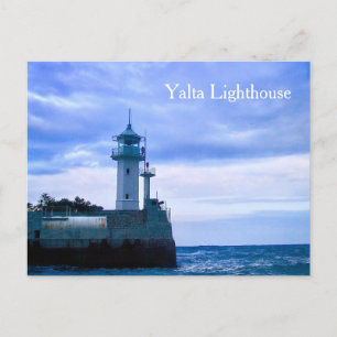 Phare de Yalta Ukraine, carte postale de la côte d