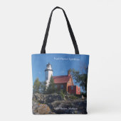 Phare d'Eagle Harbour sur tout le sac fourre-tout (Dos)