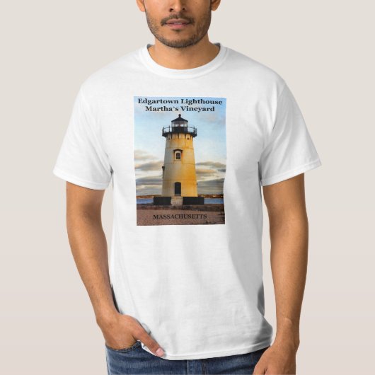 Phare d'Edgartown, T-Shirt Massachusetts (Devant)