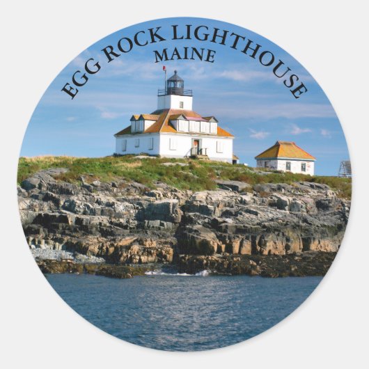 Phare d'Egg Rock, Stickers ronds du Maine (Devant)