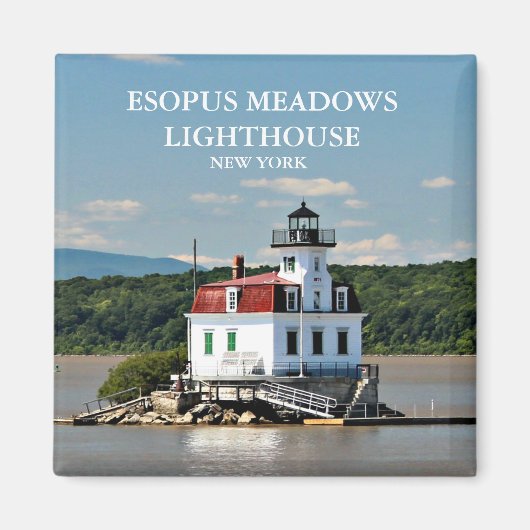 Phare d'Esopus Meadows, New York Magnet (Devant)