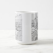 Phare dessiné à la main sur une tasse (Centre)