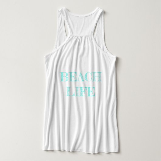 Phare d'été 3; Débardeur de fleurs pour femmes (Design dos)