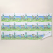 Phare d'été 3; Serviette de plage (Devant)