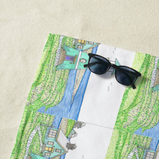 Phare d'été 3; Serviette de plage (En situation)