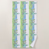 Phare d'été 3; Serviette de plage (Devant)