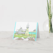 Phare d'été 5; Carte petite pliée; Vert (Devant)