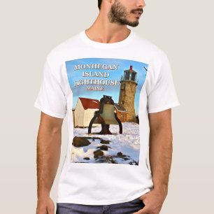 Phare d'île de Monhegan, T-shirt du Maine