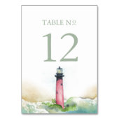 Phare du décor de mariage de plage Numéro de table (Par défaut)