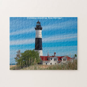 Phare du Michigan. Jigsaw Puzzle