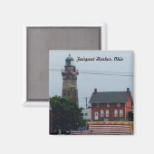 Phare du port d'Aéroport avec aimant à drapeau (Recto/Verso)