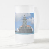 Phare du port de Chicago - Mug dépoli (Devant droit)