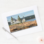 Phare du port d'hiver, Stickers Maine (Enveloppe)