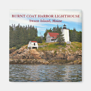 Phare du port du manteau brûlé, Maine Magnet