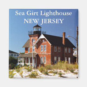 Phare enserré par mer, aimant de New Jersey