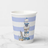 Phare et rangs   Gobelet en carton (Gauche)