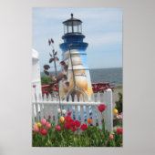 Phare, fleurs & impression océan (Devant)