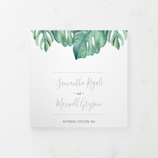 Phare Floride Faire-part de mariage tout en un (Protection)