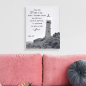 Phare John 8:12 Toile Enveloppée (Insitu(Salon))