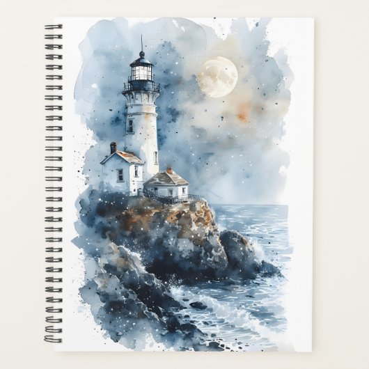 Phare Lumineux sur la côte rocheuse (Devant)