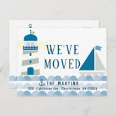 Phare nautique et Faire-part de déplacement de voi (Devant / Derrière)