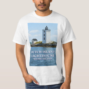 Phare néerlandais d'île, T-shirt d'Île de Rhode