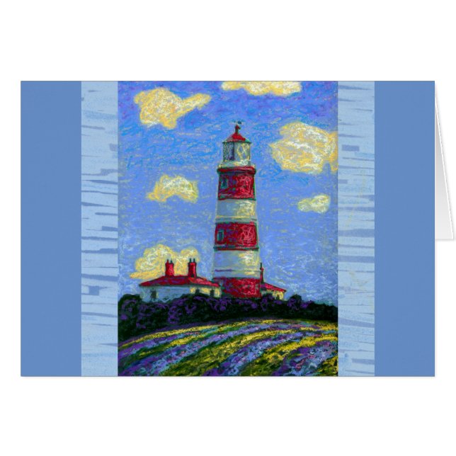 Phare Pastel et champs de lavande (Devant horizontal)