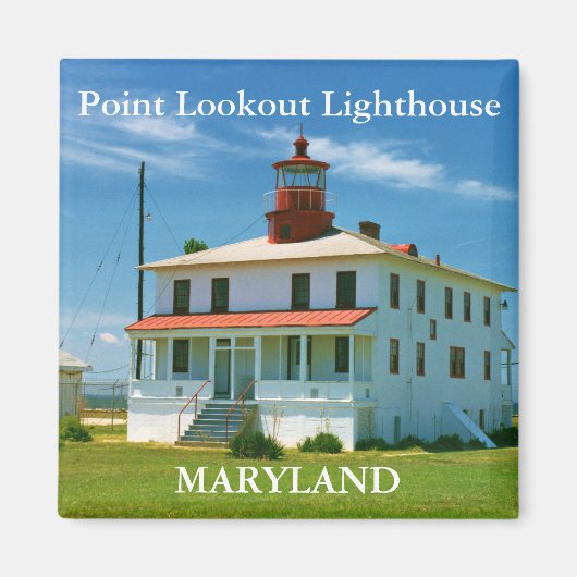 Phare Point Lookout, Maryland Magnet (Devant)